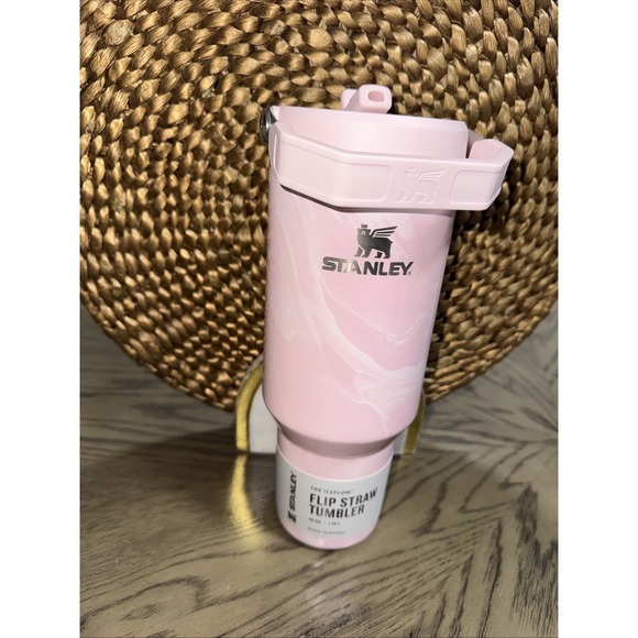 Stanley 40 oz Stainless Steel Ice Flow Flip Straw Tumbler Pink Amethyst Cala NEW - Picture 3 of 9